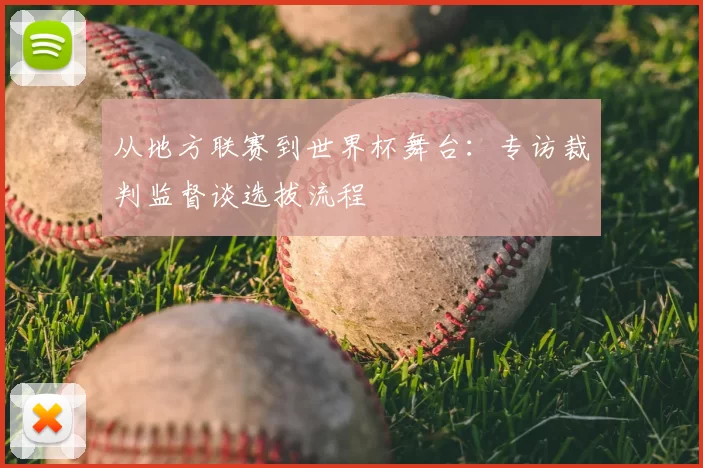 从地方联赛到世界杯舞台:专访裁判监督谈选拔流程