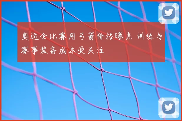 奥运会比赛用弓箭价格曝光 训练与赛事装备成本受关注